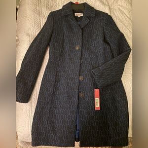 Wool coat, black and navy blue, Merino from Target, never worn with tags